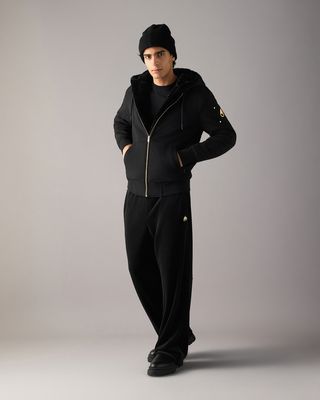 Moose Knuckles M32MS600G Men's Gold Hardware Classic Bunny Hoodie Jacket/