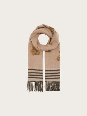 Fraas 620013 OS Acrylic Scarf w/ Bears/