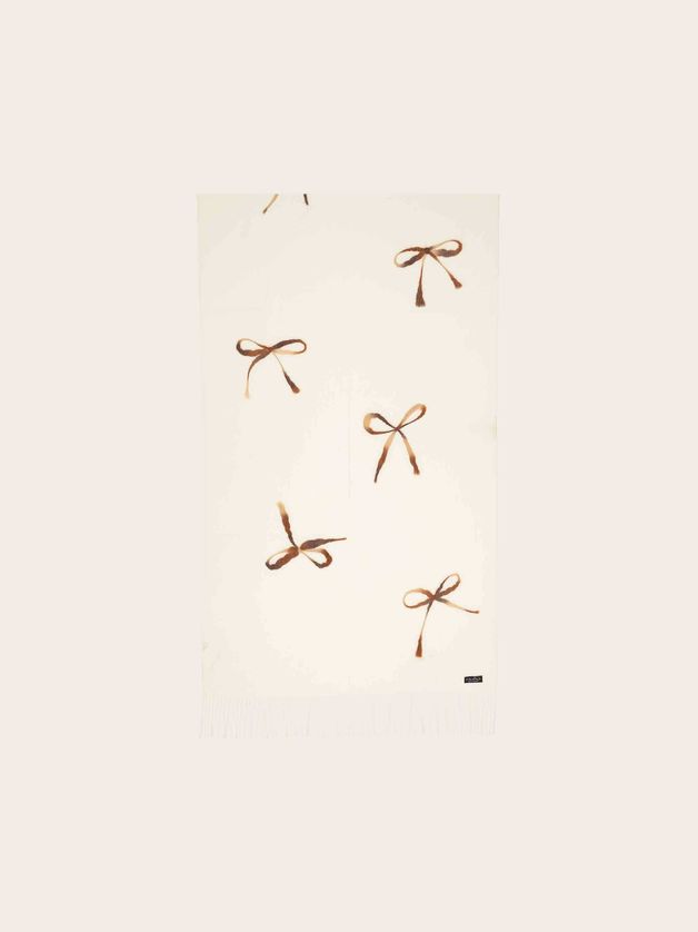 Fraas 623541 OS Polyester Scarf w/ Bows
