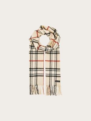 FRAAS 625536 Women’s Cashmink Rhinestone Detail Lightweight Plaid Scarf/