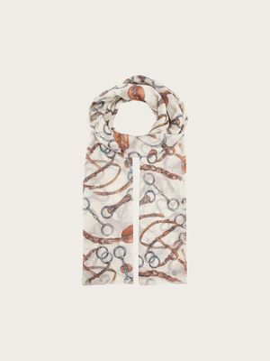 FRAAS 623556 Women’s Lightweight Equestrian Bridle Print Scarf/