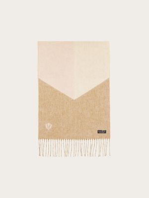 FRAAS 625138 Women's Cashmink Geometric Color-Block Scarf/