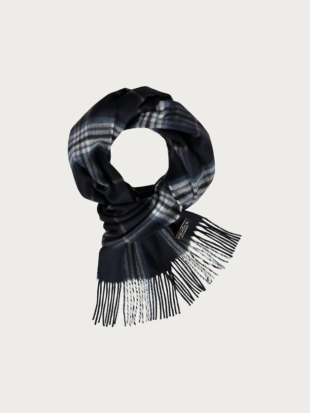 FRAAS 627217 Men’s Cashmink Lightweight Plaid Wrap Scarf