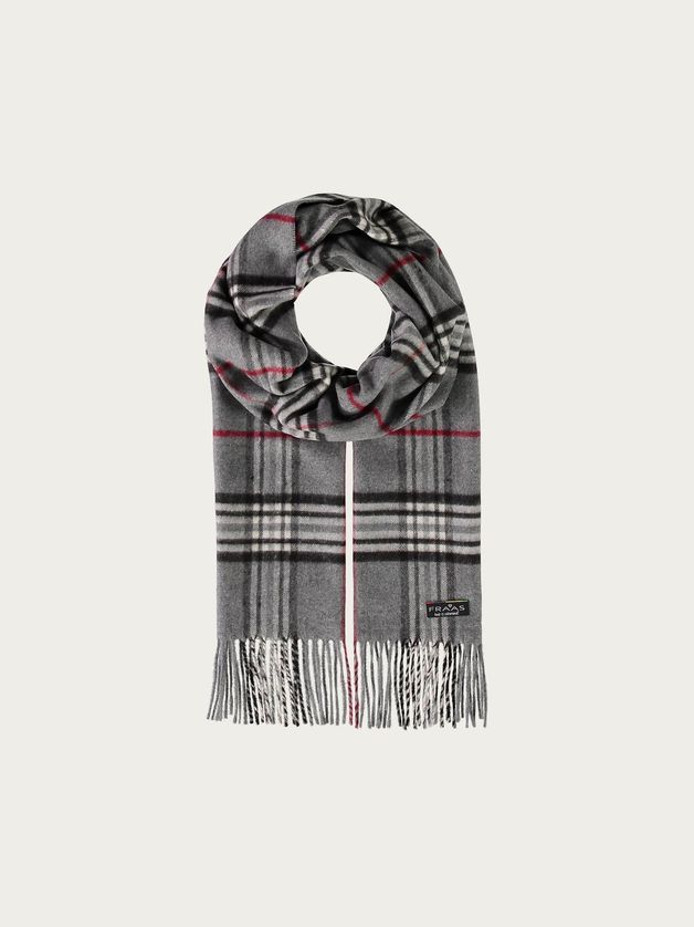 FRAAS 627217 Men’s Cashmink Lightweight Plaid Wrap Scarf