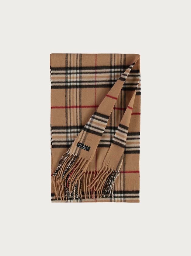 FRAAS 627217 Men’s Cashmink Lightweight Plaid Wrap Scarf