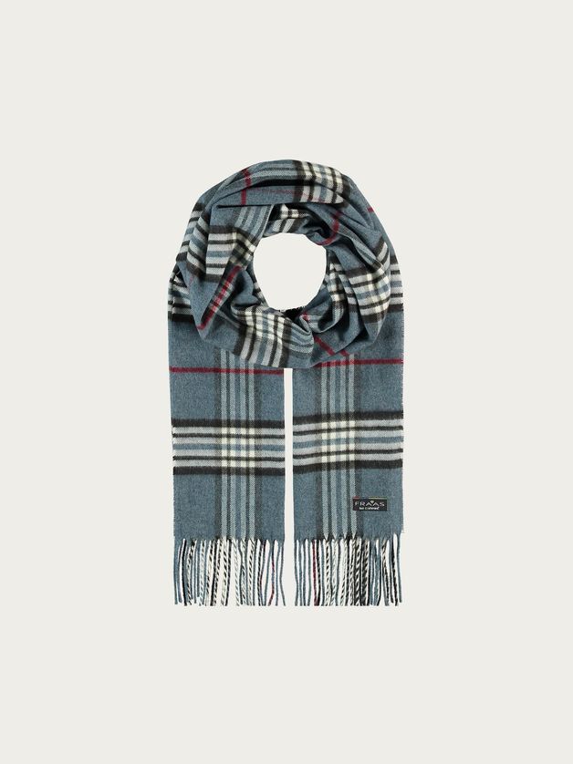 FRAAS 627217 Men’s Cashmink Lightweight Plaid Wrap Scarf