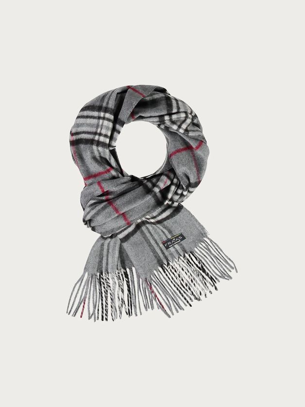 FRAAS 627217 Men’s Cashmink Lightweight Plaid Wrap Scarf