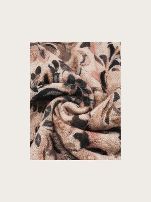 FRAAS 638064 Women's Frayed Edge Wool Square Scarf