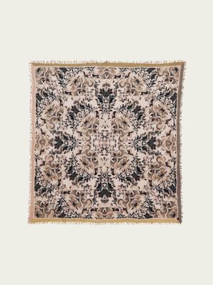 FRAAS 638064 Women's Frayed Edge Wool Square Scarf/
