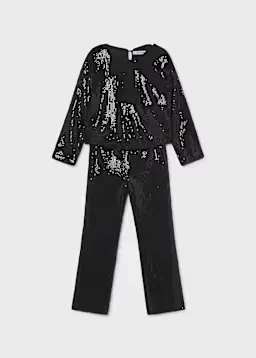 Mayoral 4528 Girl's Long Sleeve Sequin Sweater & Pant Set