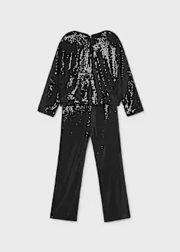 Mayoral 4528 Girl's Long Sleeve Sequin Sweater & Pant Set