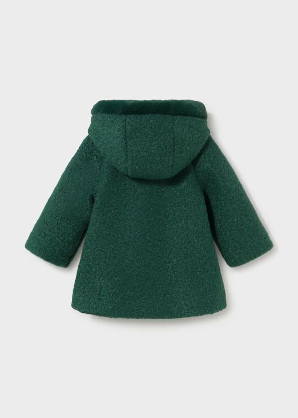 Mayoral 2436 Girl's Junior Bow Detail Button Up Boucle Coat