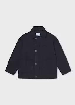 Mayoral 4467 Boys Button-Zip Up Wool Jacket/
