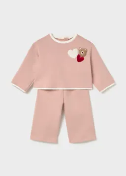 Mayoral 2558 Baby Girl's Long Sleeve Sweater & Jogger Set 2PC