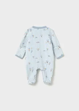 Mayoral 2768 Baby's Long Sleeve Onesie, Hat & Bib Set 3PC