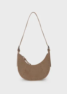 Mayoral 10338 Girl's OS Suede Crescent Purse/ CARAMELO