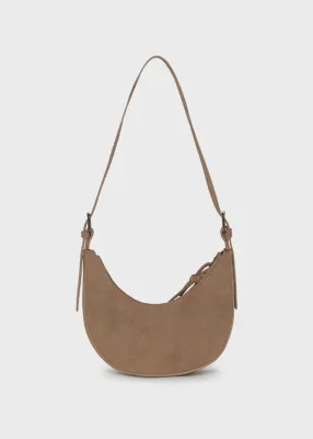 Mayoral 10338 Girl's OS Suede Crescent Purse/ CARAMELO