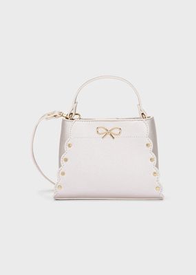 Mayoral 10321 Girl's Faux Leather Bow Bag/ CHAMPAGNE