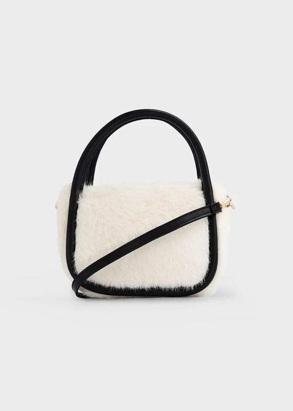 Mayoral 10320 Girl's OS Faux Fur Bag w/ Charms