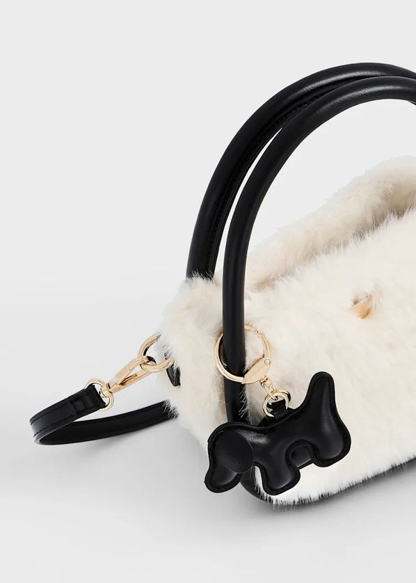 Mayoral 10320 Girl's OS Faux Fur Bag w/ Charms