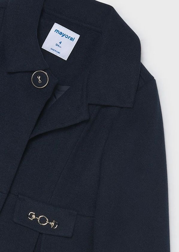 Mayoral 4413 Girls Button Up Wool Jacket/