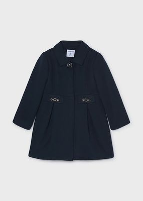 Mayoral 4413 Girls Button Up Wool Jacket/