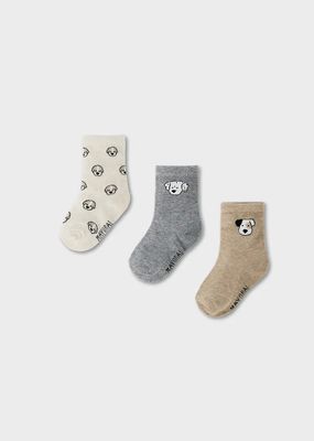 Mayoral 10248 Boy's 3 Pack Socks