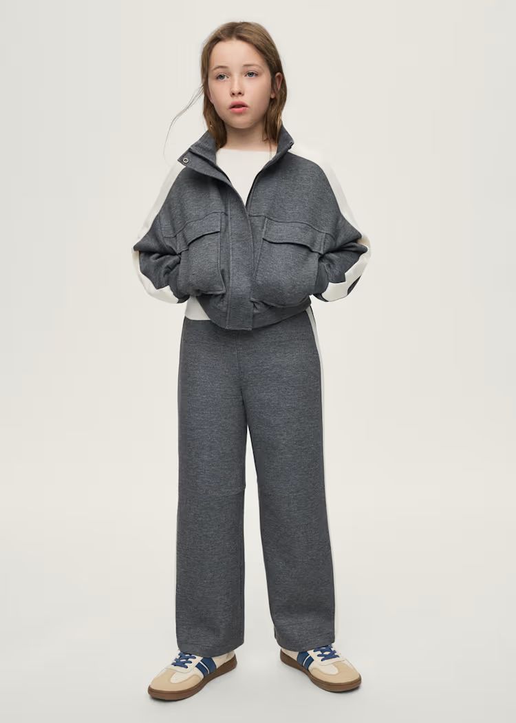 Mayoral 7860 Girl's Long Sleeve Cargo Zip Up & Wide Leg Jogger Tracksuit Set 2PC – Plomo Vig