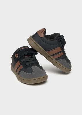 Mayoral 42.718 Boy's Junior Casual Velcro Closure & Leather Sneakers