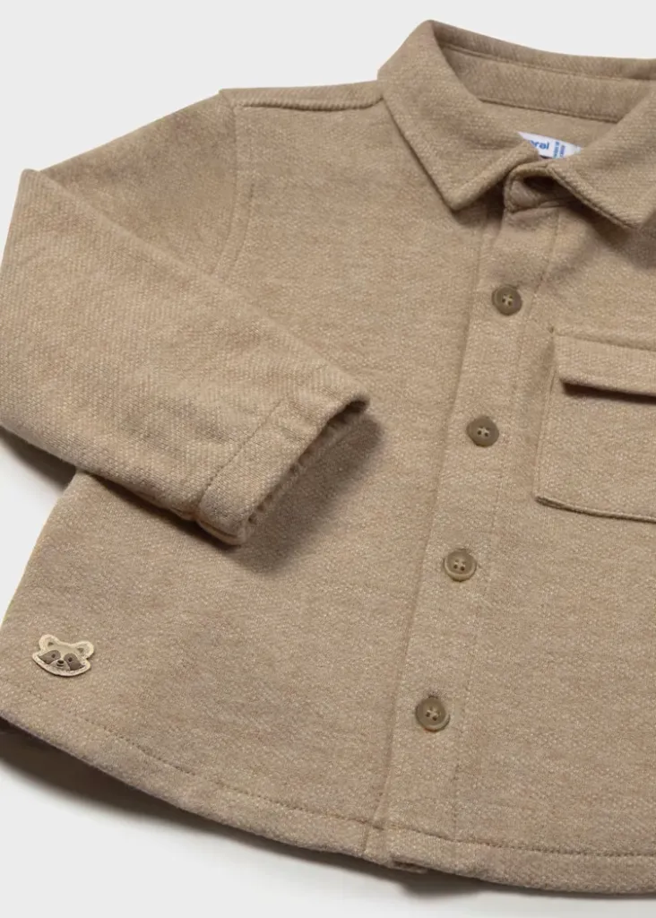 Mayoral 2106/2545 Baby Boy's Long Sleeve Knit Collared Shirt & Jogger Set 2PC