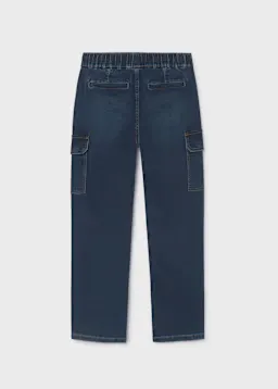 Nukutavake 7506 Boy's Soft Denim Joggers – Oscuro