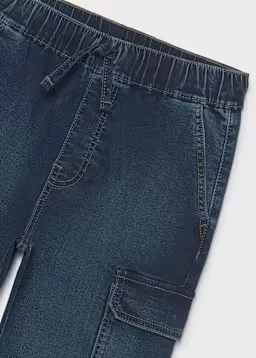 Nukutavake 7506 Boy's Soft Denim Joggers – Oscuro
