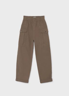 Mayoral 7524 Girl's Wide Leg Cargo Pants/