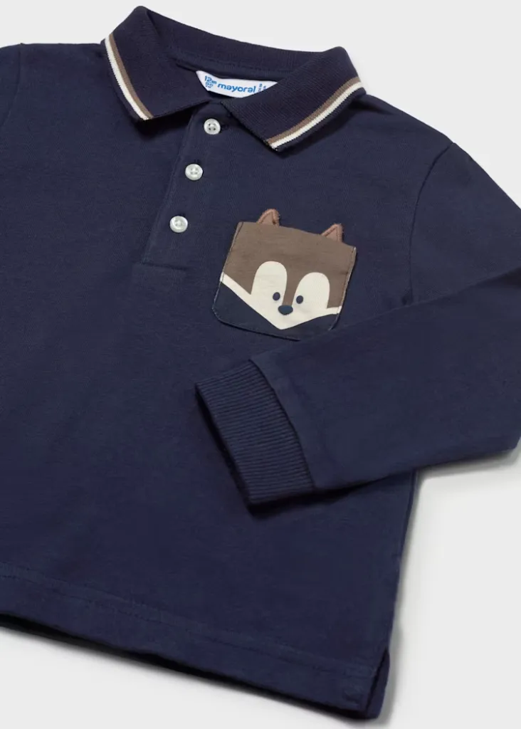 Mayoral 2105/2546 Baby Boy's Long Sleeve Polo & Corduroy Pants Set 2PC
