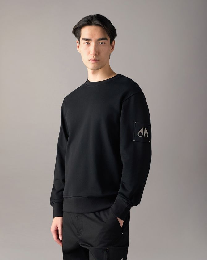 Moose Knuckles M35MS706 Men's Hartsfield Crewneck Sweatshirt