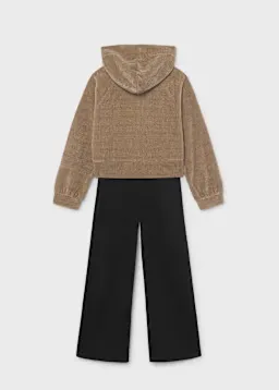 Mayoral 7859 Girl's Youth Hooded Sweater & Jogger Set 2PC