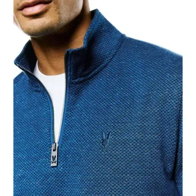 Psycho Bunny MT0500245 MARC Textured 1/4 Zip/