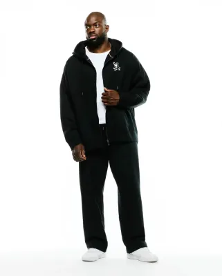 Psycho Bunny MT0500197 HAIDEN Brushed Fleece Hoodie/