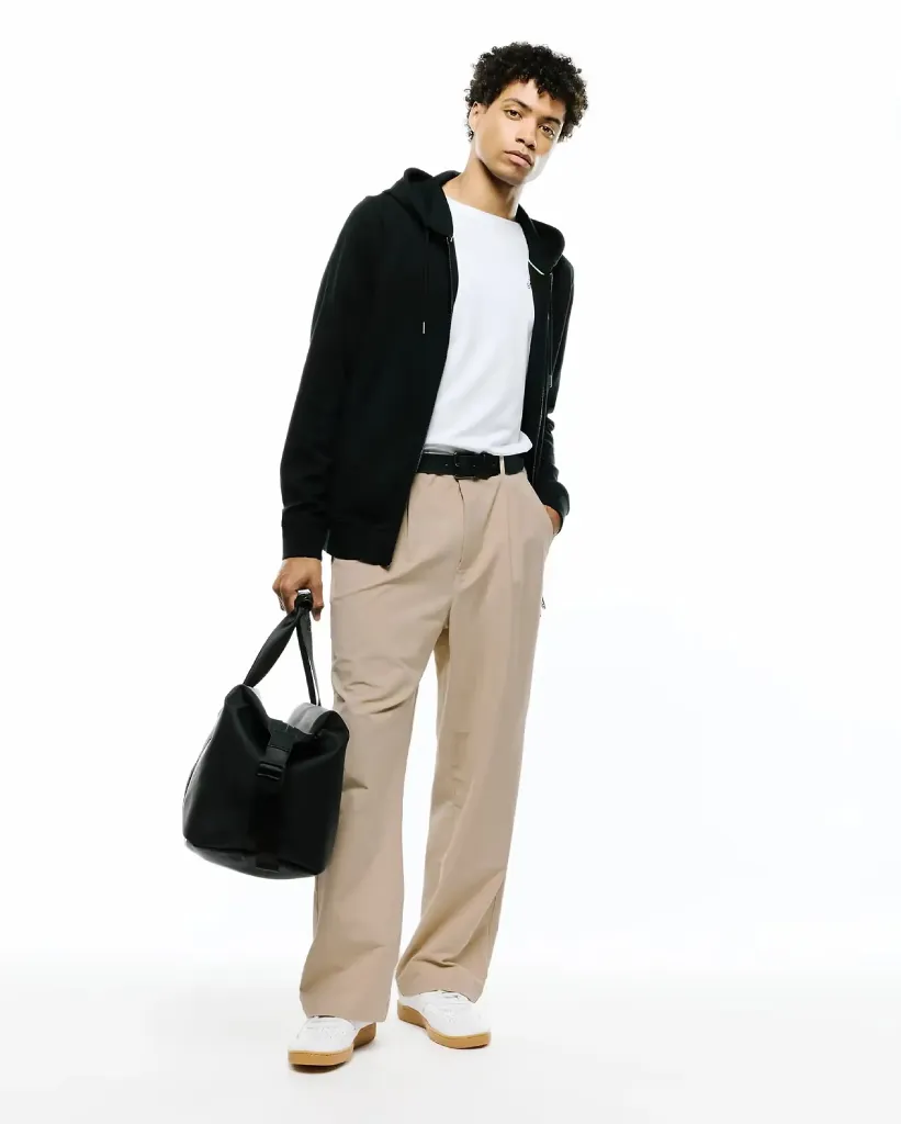 Psycho Bunny MT0500199 MARC Textured Zip Up Sweater