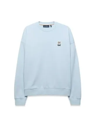 Psycho Bunny MT0500180 JADEN Men's LS French Terry Crewneck Sweater/