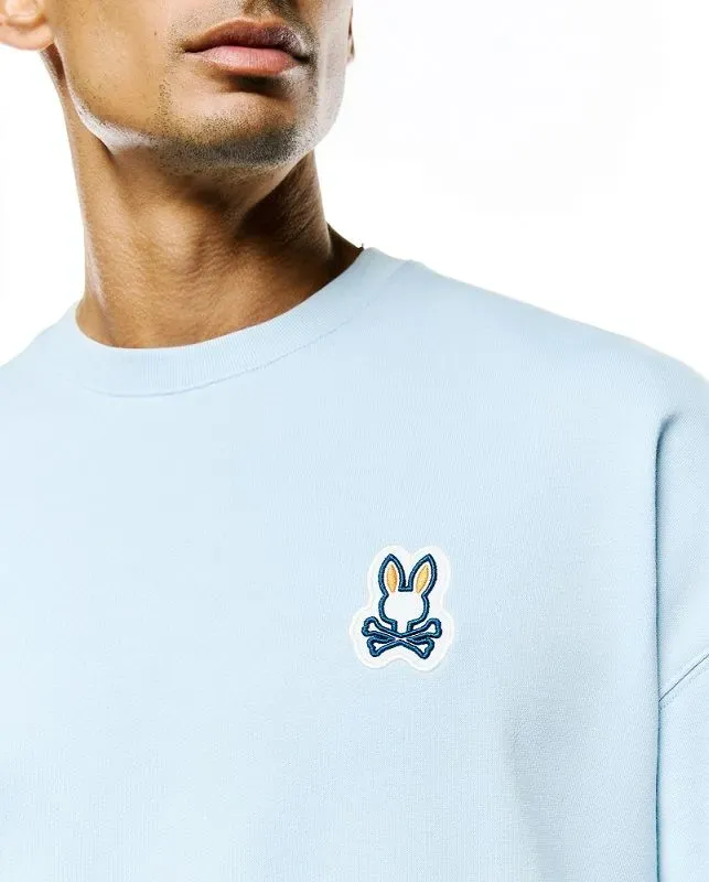 Psycho Bunny MT0500180 JADEN Men's Long Sleeve French Terry Crewneck Sweater