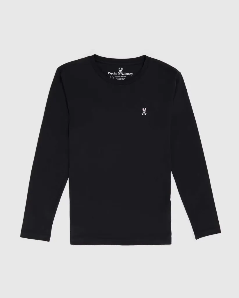 Psycho Bunny MT0200360 Men’s Long Sleeve CLASSIC Crew Neck Tee