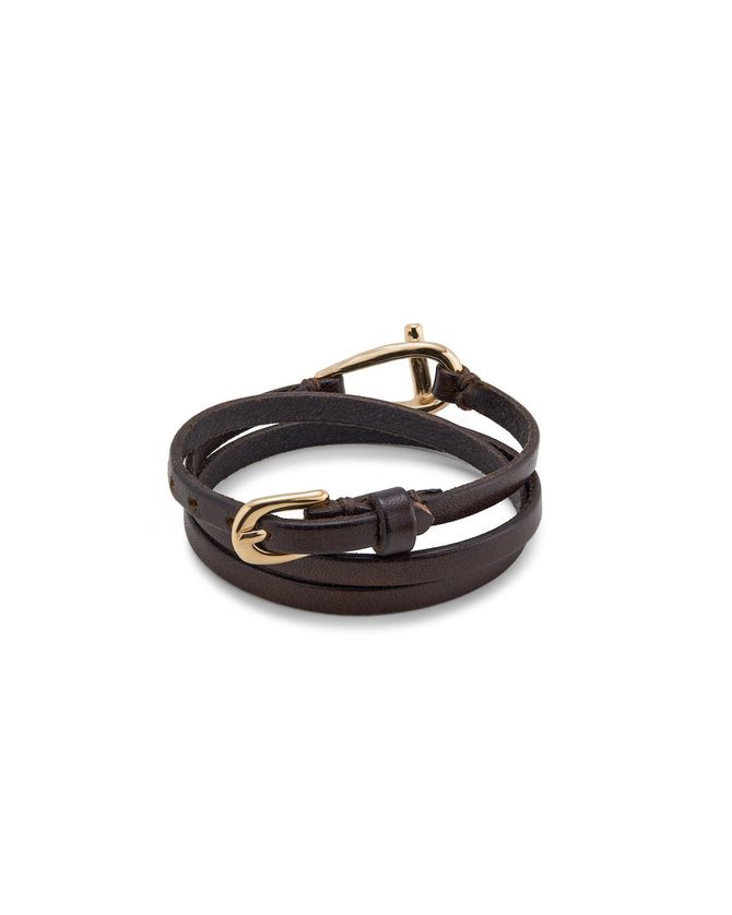 Uno de 50 PUL2419MARORO0M Women's Gold Plated Youthful Leather Belt Bracelet