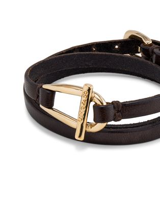 Uno de 50 PUL2419MARORO0M Women's Gold Plated Youthful Leather Belt Bracelet