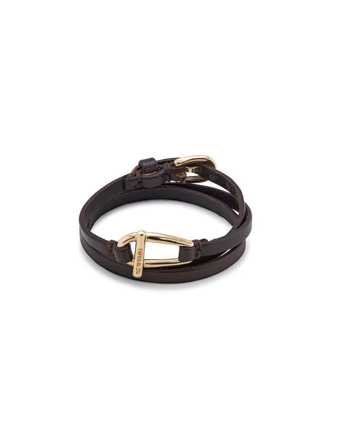 Uno de 50 PUL2419MARORO0M Women's Gold Plated Youthful Leather Belt Bracelet