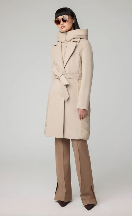 Soia & Kyo ADELINE Women's Mixed Media Winter Coat
