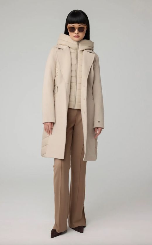 Soia & Kyo ADELINE Women's Mixed Media Winter Coat
