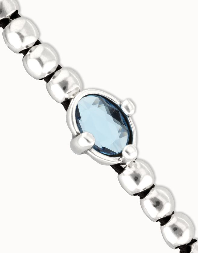 Unode50 PUL2595 Faceted Oval Crystal Beaded Bracelet