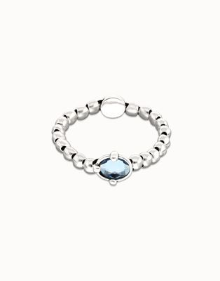 Unode50 PUL2595 Faceted Oval Crystal Beaded Bracelet