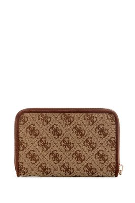 Guess JG2313140 Women's SAMANTHA SLG Medium Zip Around Wallet/ LATTE LOGO